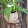 Hanging Smiley Face Planter Pot