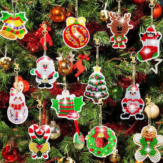 (🎅Christmas Hot Sale - 48% OFF) Christmas Diamond Painting Sticker Kit, Buy 2 get Extra 10% OFF & Free Shipping