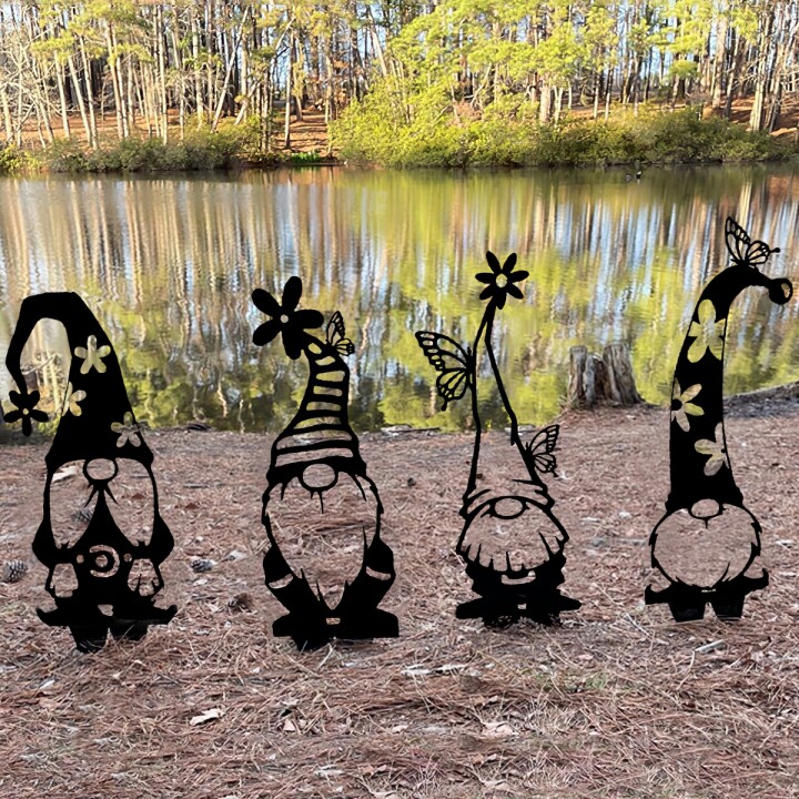 Last Day Promotion 48% OFF -  Steel Branch Gnomes Decoration