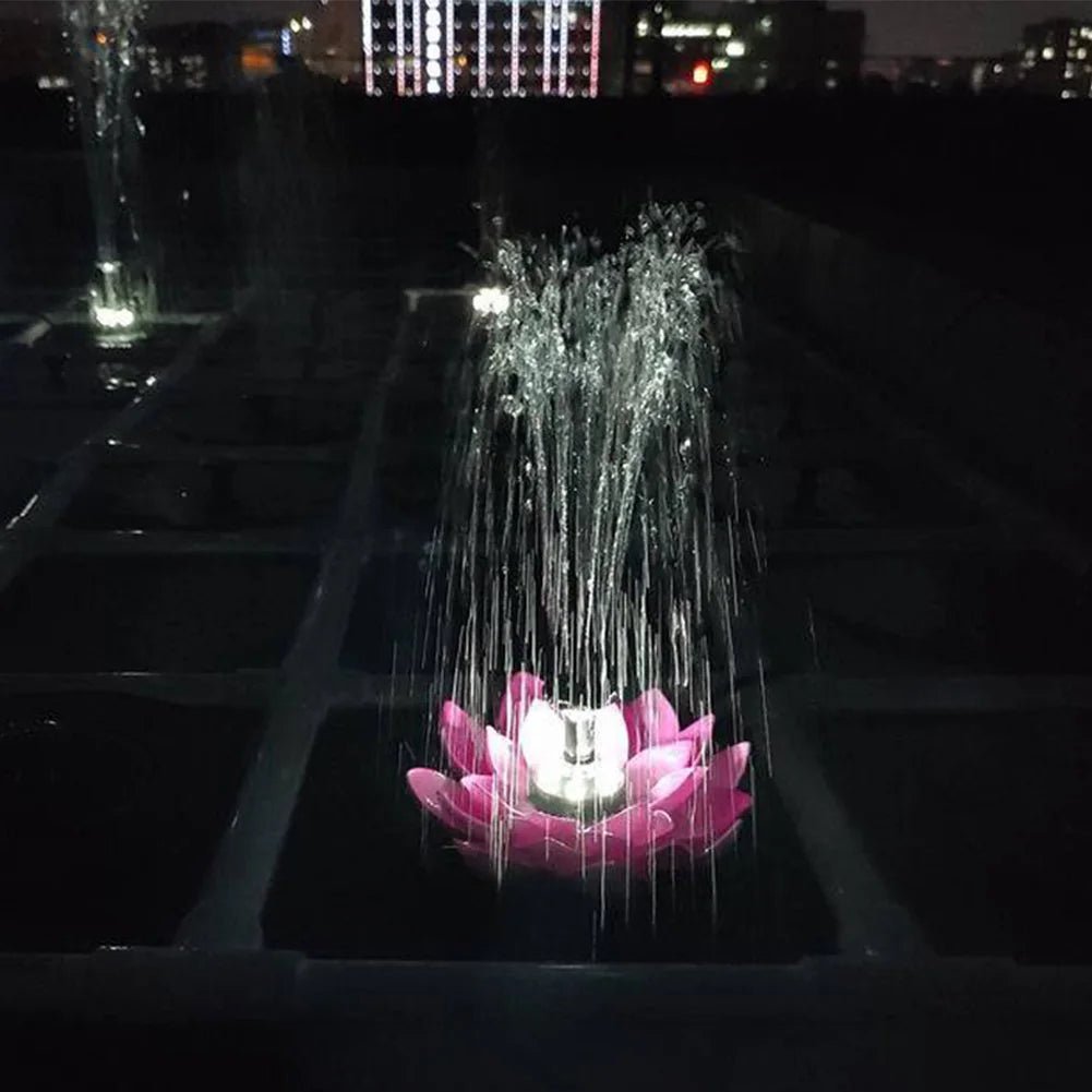 Tiktok Summer Sale🎉Lotus Shaped Solar Fountain Pond Decorative