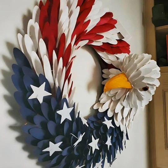 (🔥Last Day Promotion 50% OFF) Handmade American Eagle Patriot Wreath - Buy 2 Get Extra 10% OFF & Free Shipping