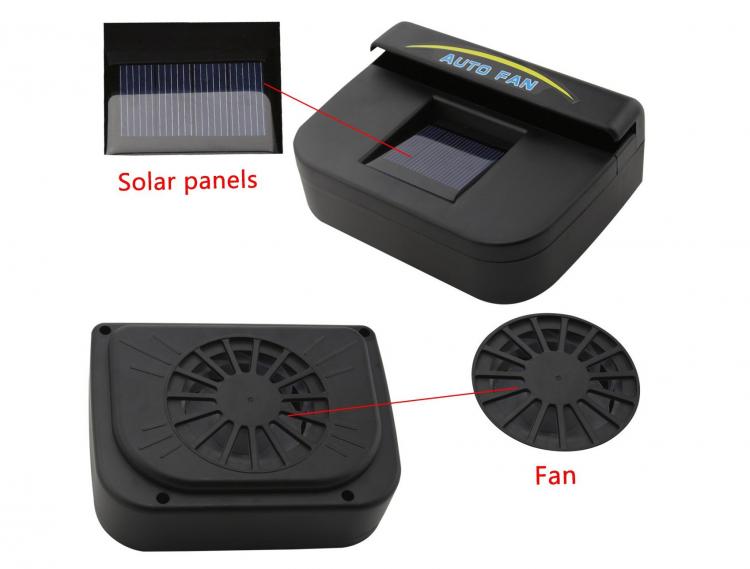 🔥Summer Hot Sale🔥The New Solar Car Cooling Artifact [air circulation exhaust fan]