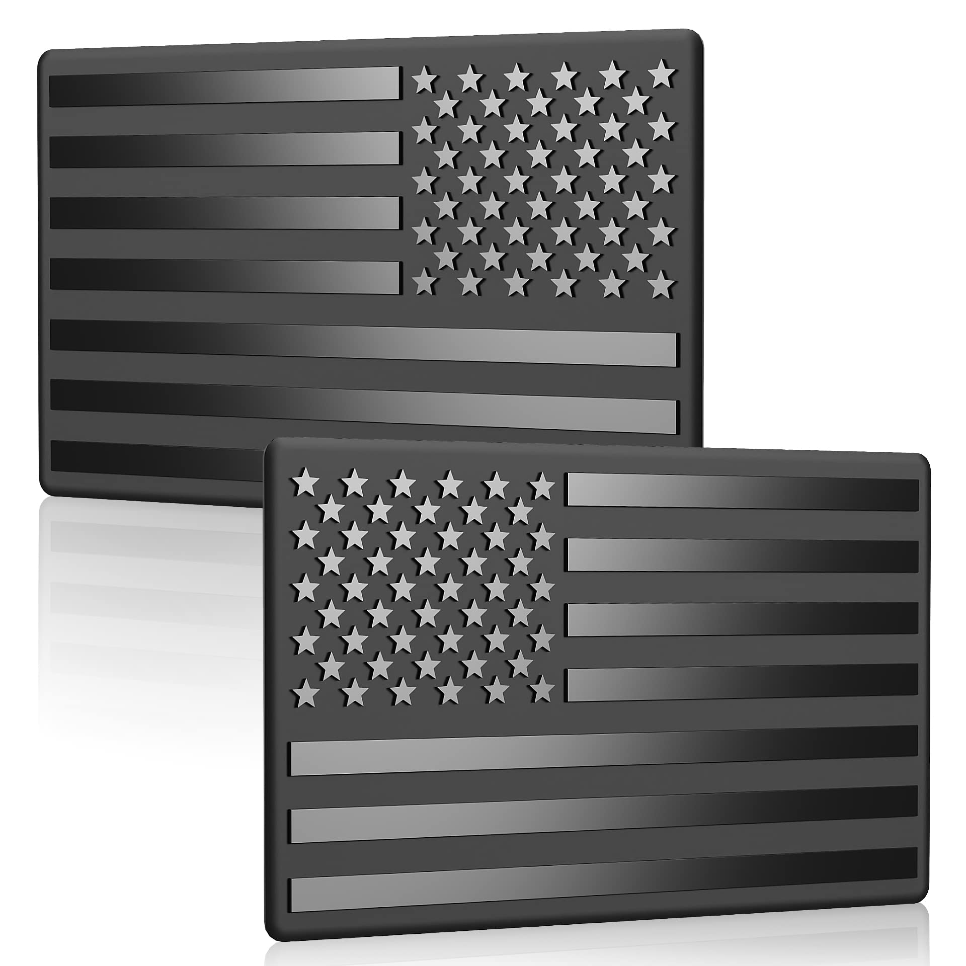 🎁TikTok Last Day Sale - 70% OFF🎉3D All-Black American Flag Emblem Decal