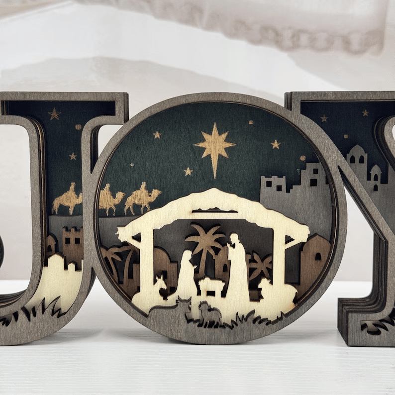 🔥Nativity Scene Wooden Ornaments