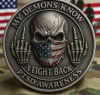 PTSD Awareness & Strength--My Demons Know Challenge Coin
