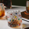 Italian Snowflake Art Rocking Whiskey Glass