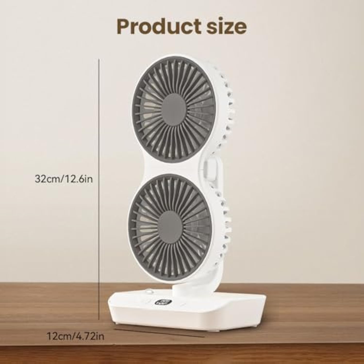 💥LAST DAY SALE 50% OFF💥360°Double Head Desktop Fan