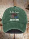 Retro We The People Are Not Okay Baseball Cap
