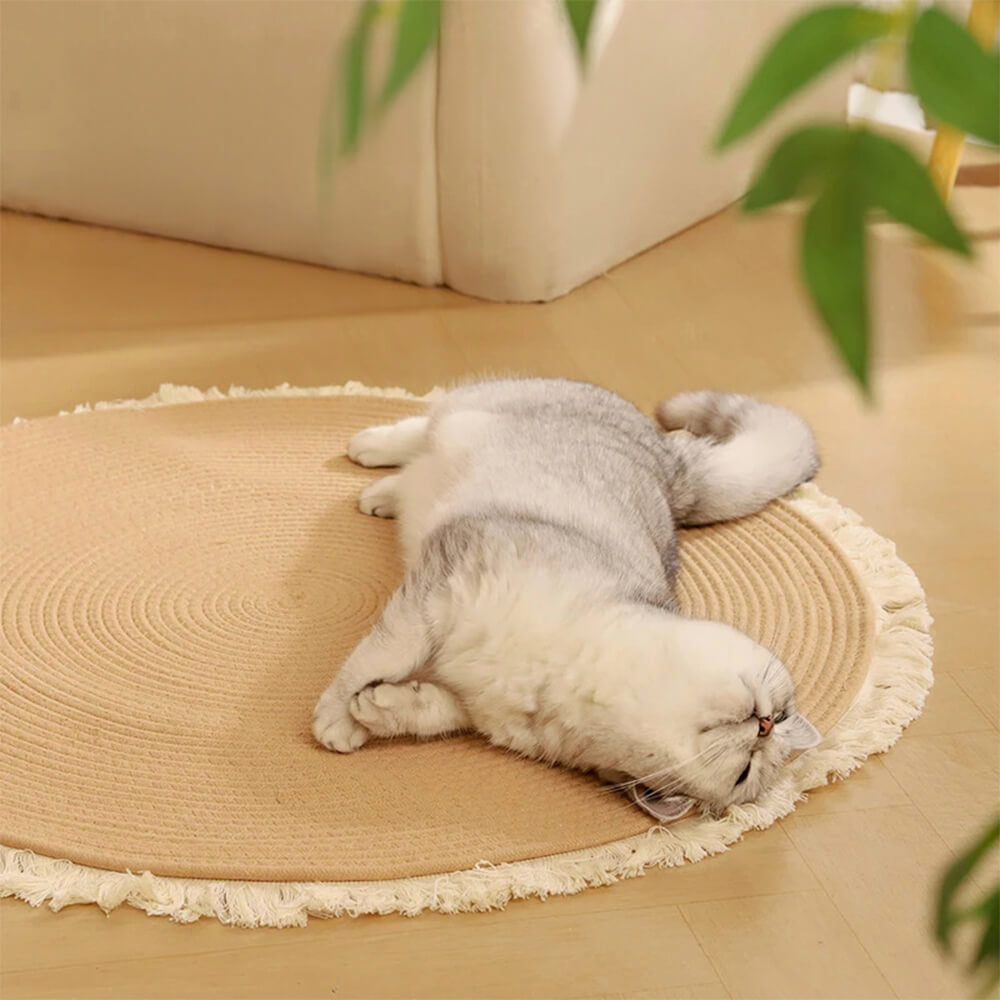 🔥Last Day Promotion 70% OFF🔥Handwoven Durable Cat Scratch Mat Rug