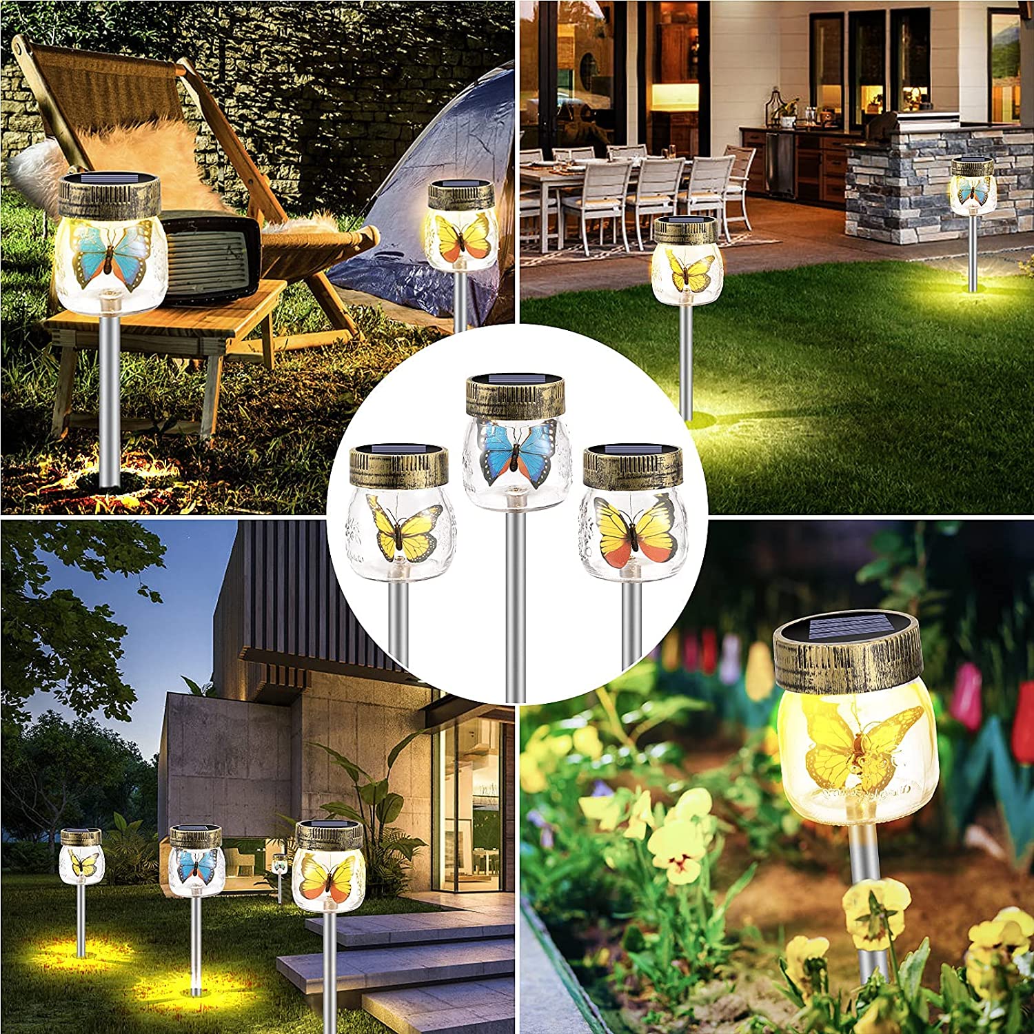 🔥Last Day 75% OFF🎁 Butterfly Glass Solar Lights （Random Color）