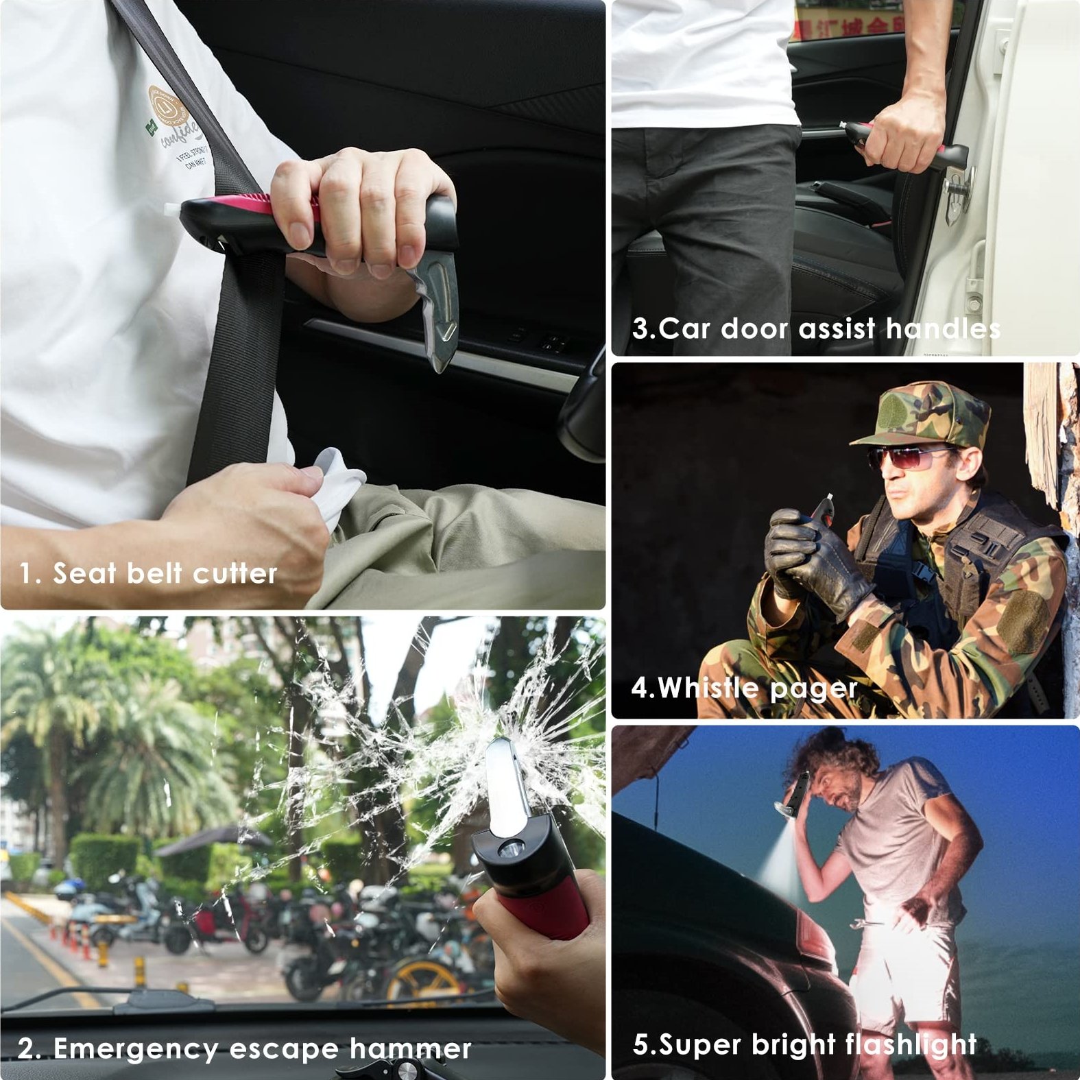 🔥Last Day Promotion 50% OFF🔥5 in 1 Car Door Handle Assist