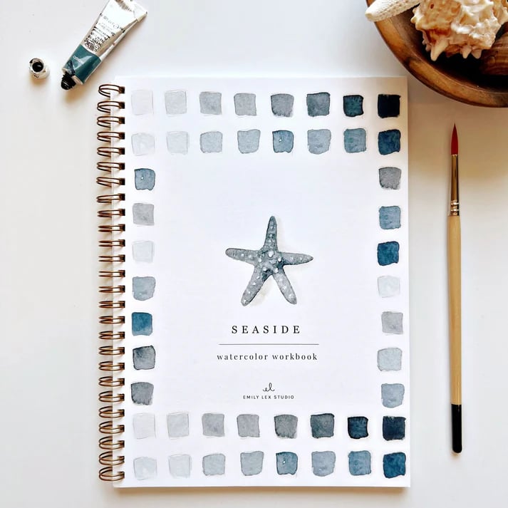🔥LAST DAY 55% OFF - 🖼️Beginner-Friendly💕 Watercolor Workbook