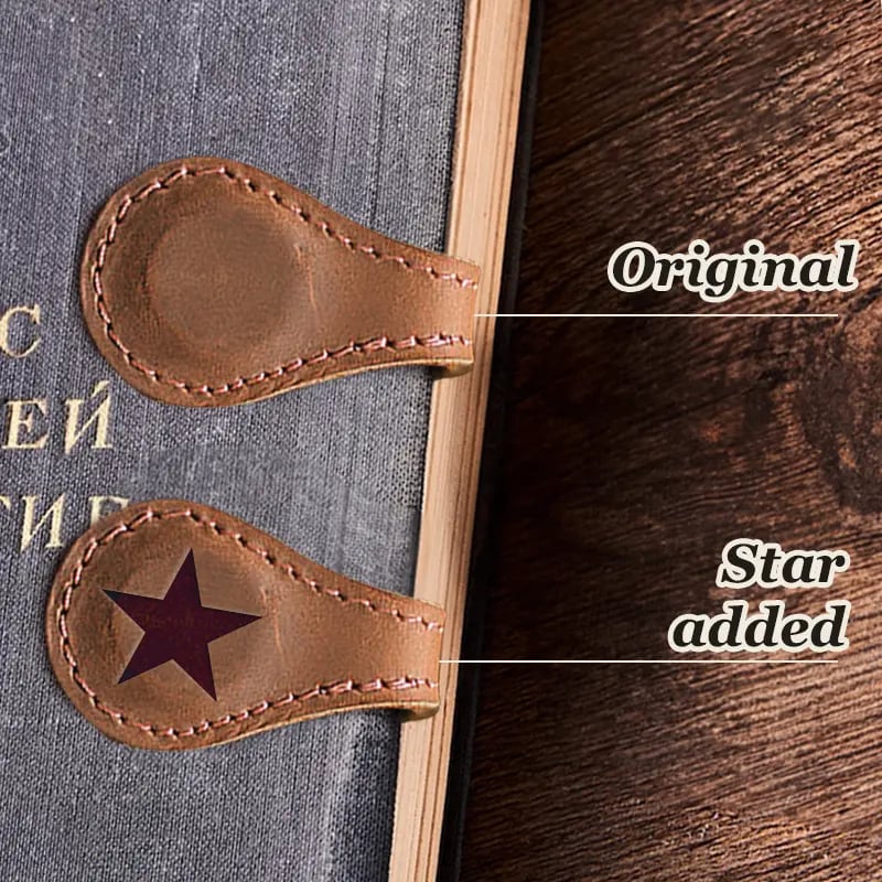 Last Day Promotion 70% OFF - 🔥Personalized Magnetic Leather Bookmark