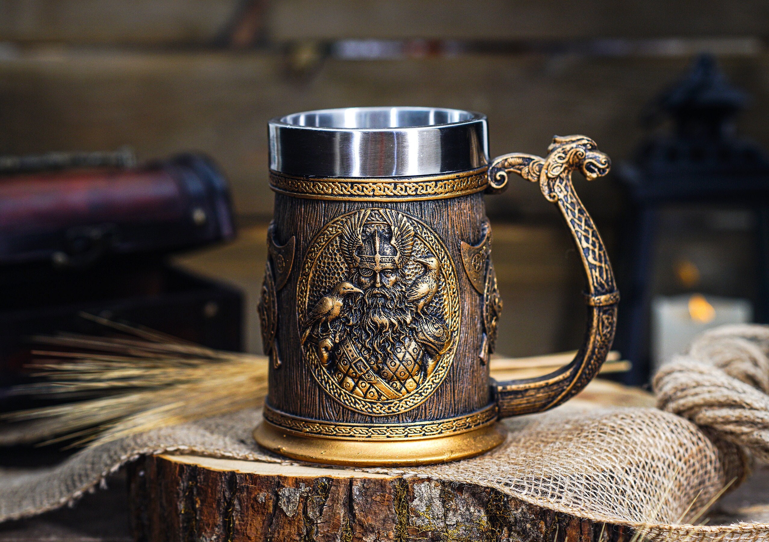 🔥 Thor And Odin 22 oz Beer Mug,The Best Gift For Father's Day- Buy 2 Get Extra 10% Off