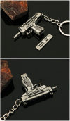 Mini Uzi Keychain-Keychain that changes magazines