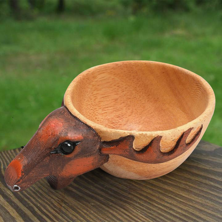 Animal Handmade Wooden Cup - Ready to Ship