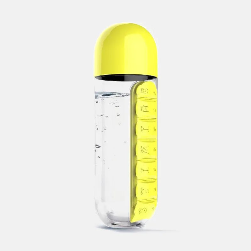 Synergy Water Bottle & Pill Organizer