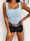 Women Sexy Skinny Solid Sleeveless Knit Tank