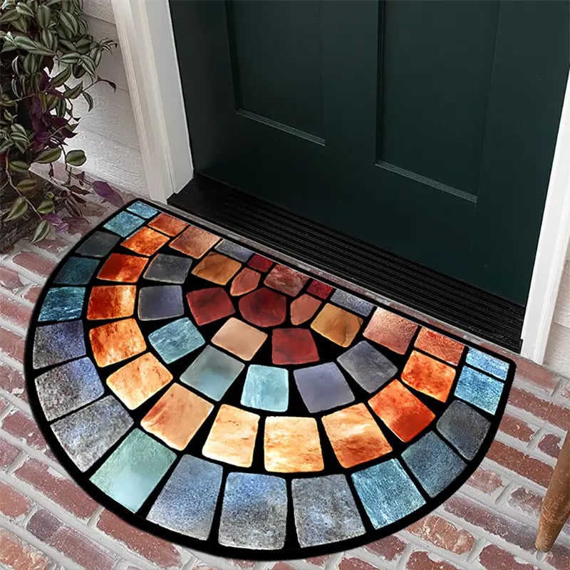 🎁TikTok Last Day Sale - 70% OFF💖Boho Style Semicircular Door Mat - Non Slip Soft Floor Carpet