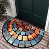 🎁TikTok Last Day Sale - 70% OFF💖Boho Style Semicircular Door Mat - Non Slip Soft Floor Carpet