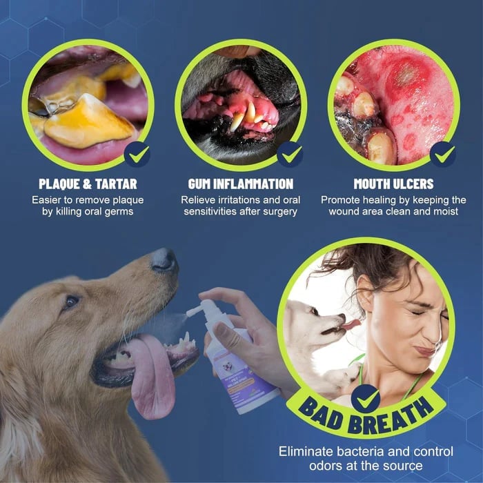 🔥Last Day Promotion 70% OFF-🔥-Teeth Cleaning Spray for Dogs & Cats