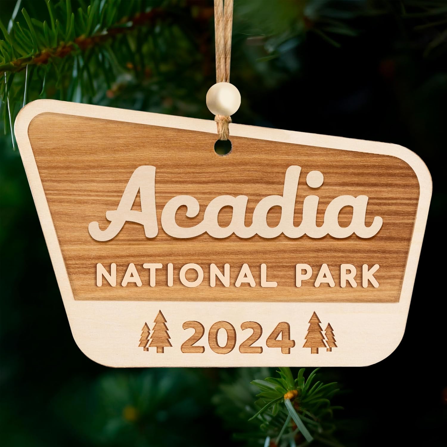 🎄Acadia Wood National Park Ornaments, National Park Gifts for Travelers, Adventurers