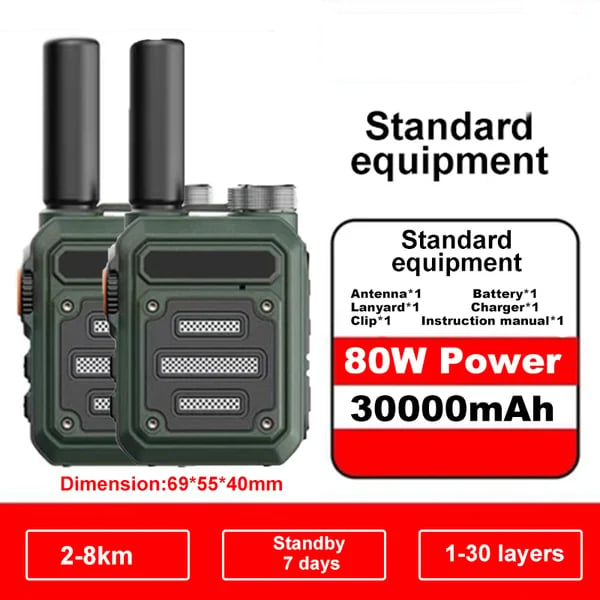 🔥Last Day Promotion 70% OFF🔥Waterproof & Shock Resistant Walkie-Talkies (2 Pack)