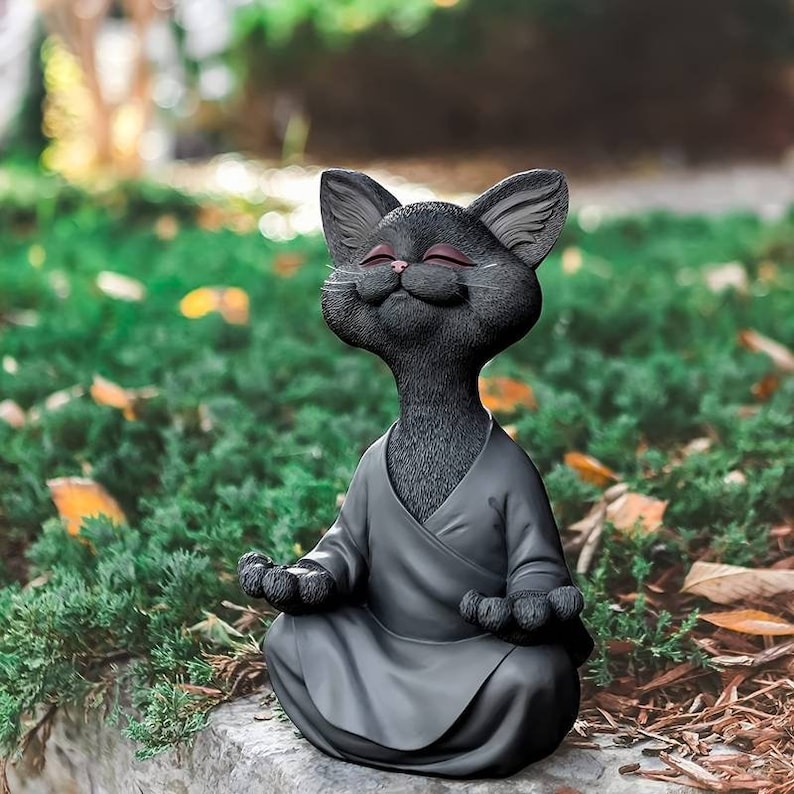 🔥Handmade Happy Buddha Cat - Buy 3 Get Extra 15% OFF & Free Shipping