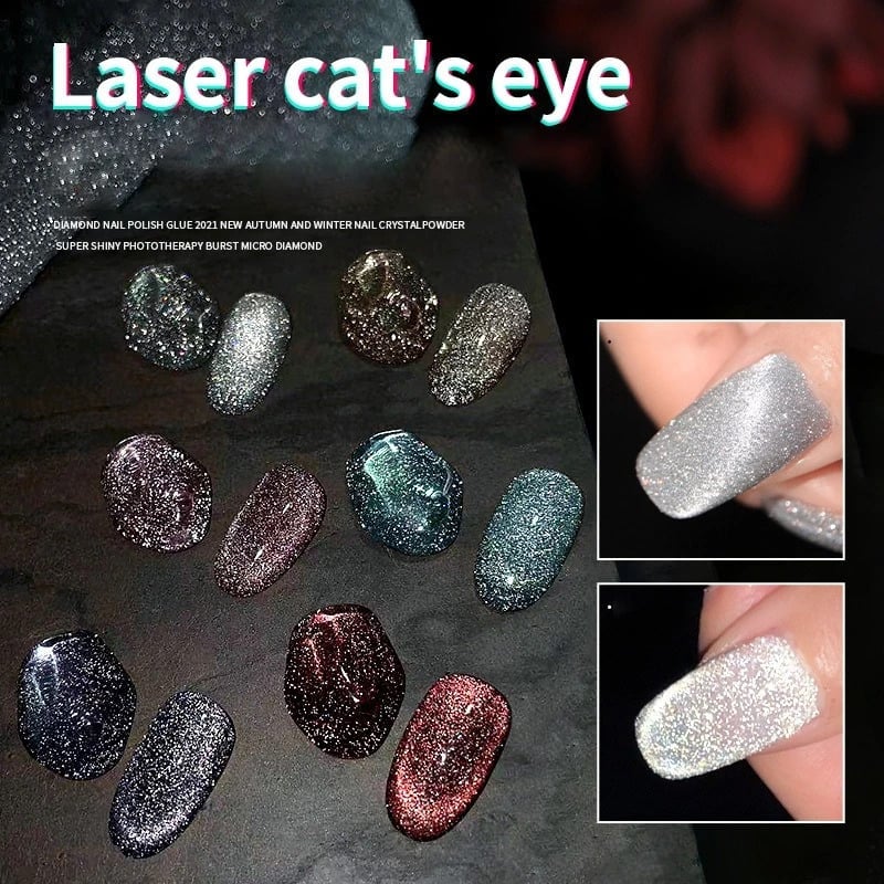 🌈Summer Hot Sale 50% OFF🌷Laser Diamond Cat Eye Nail Polish(🔥$7.98 Only need!🔥)