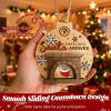 🎄TikTok Christmas Sale -70% OFF✨Christmas Countdown Ornament - Santa in Chimney with Snowflakes🎅