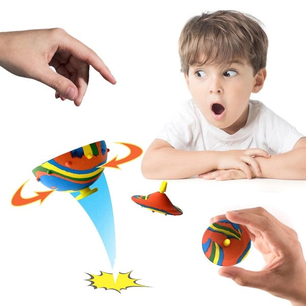 (🌲Early Christmas Sale- SAVE 48% OFF)Bounce Ball Toy Jump Spinner Bowl--buy 5 get 3 free & free shipping(8pcs)