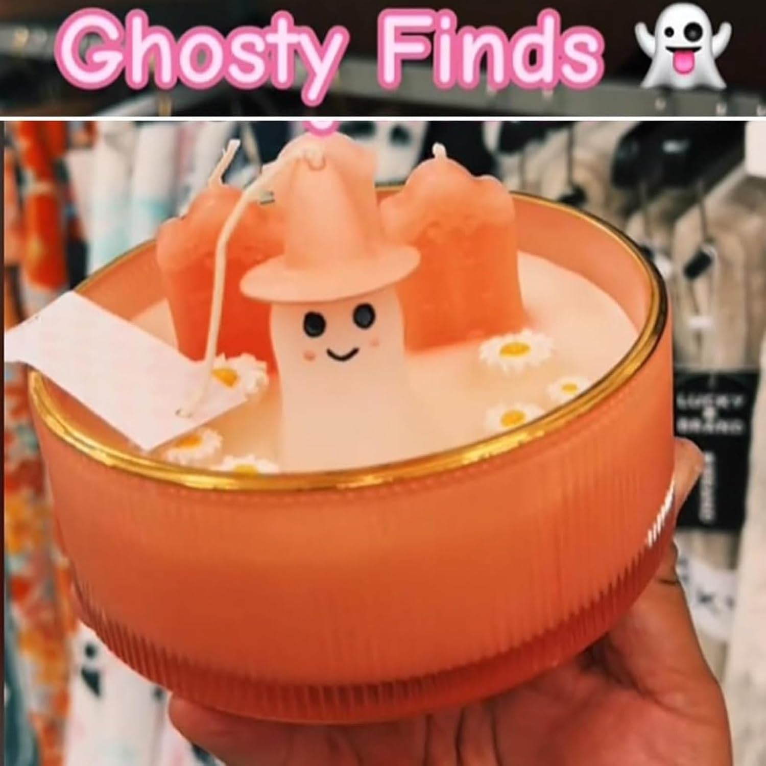 🔥Last Day Promotion 70% OFF🔥Pink ghost graveyard candle