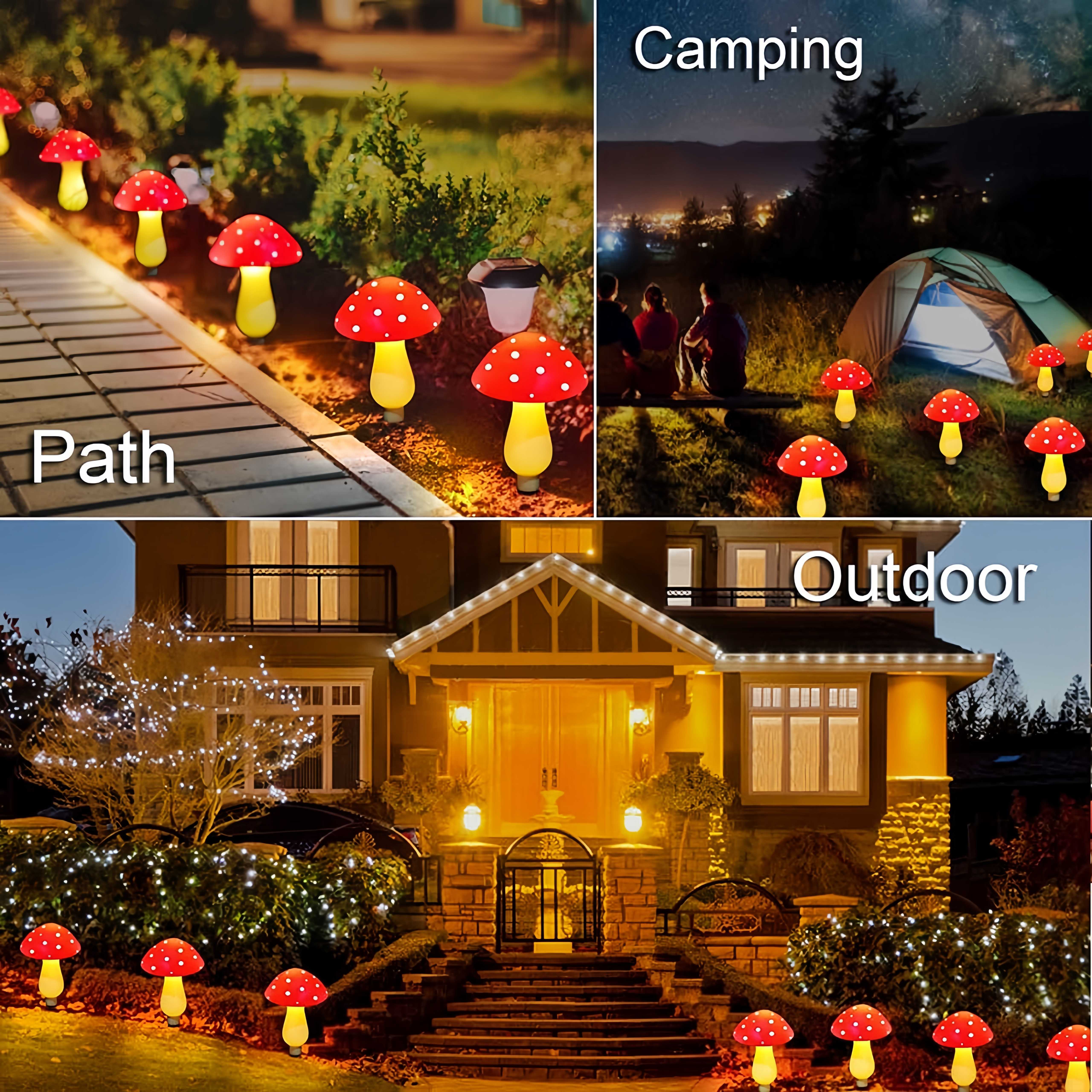 🎁TikTok Last Day Sale - 70% OFF🔥Solar Powered Mushroom Shaped Garden Glow Light