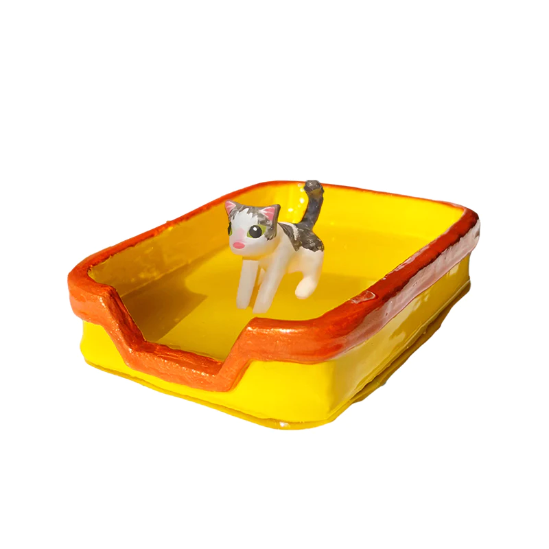 Cat Litter Ashtray (Neon Tab)