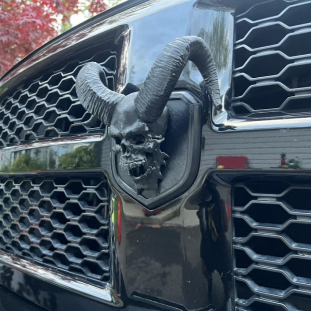 Hood Ram Skull Badge Ornament Emblem🔥Buy 2 Free Shipping