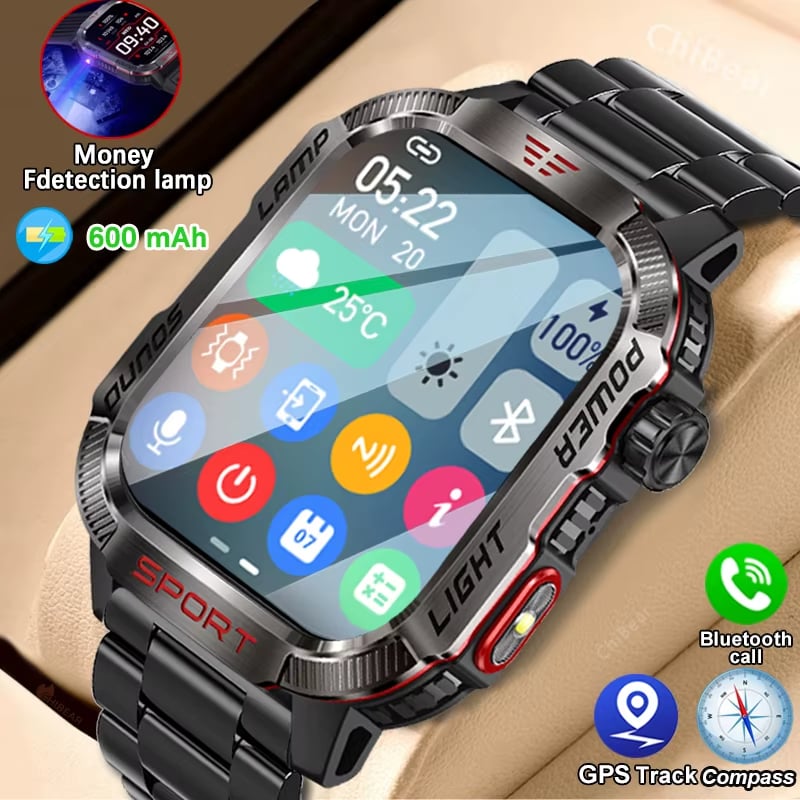 ⏰LAST DAY SALE 50% OFF💥Men's Military Outdoor Sports Smart Watch for Android & IOS