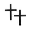 💥LAST DAY SALE 49% OFF💥✝ Christian Cross Sticker – Chrome Finish