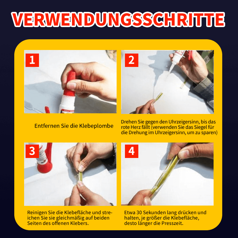 Leistungsstarker Löt-Multimaterial-Reparaturklebstoff