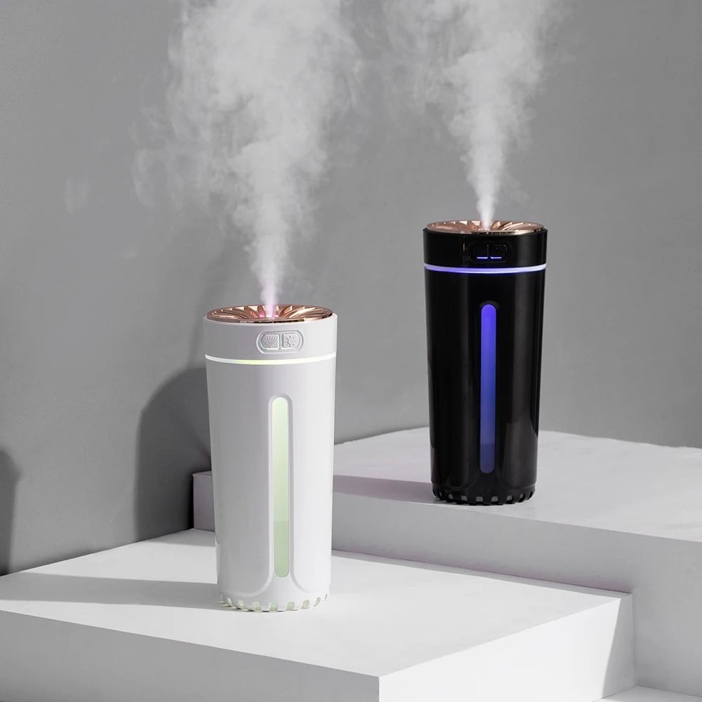 Tragbarer, leiser USB-Autodiffusor mit LED-Licht💦