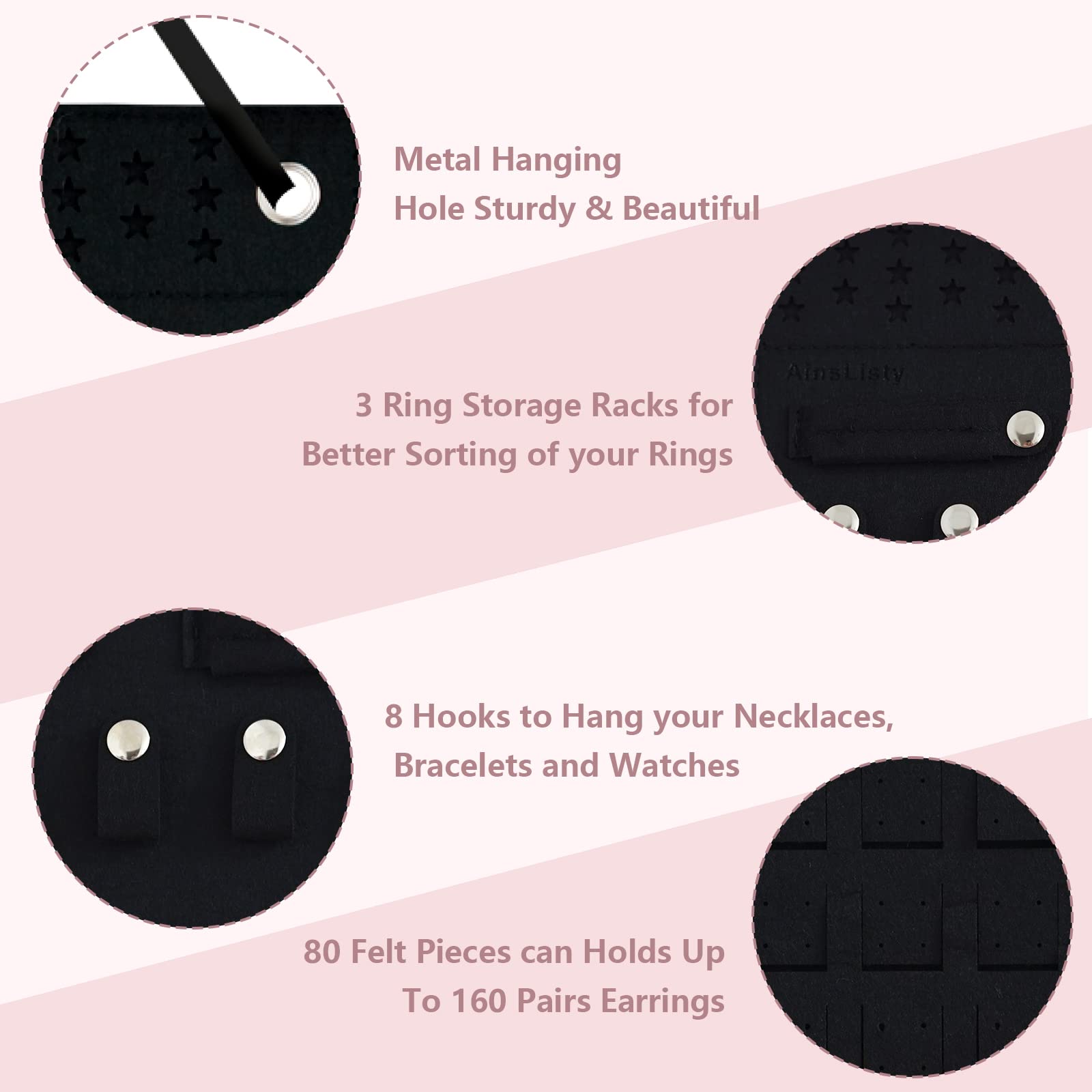 🔥2023 HOT SALE - Felt Hanging Jewelry Organizer-BUY 2 GET FREE SHIPPING