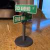 F Around/Find Out Street Sign Desk Decoration | Funny Desk Gift