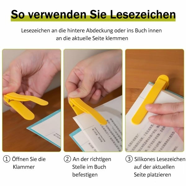 🔥Letzter Tag 49 % Rabatt📑Automatisches Lesezeichen, intelligente Lesezeichen aus Silikon