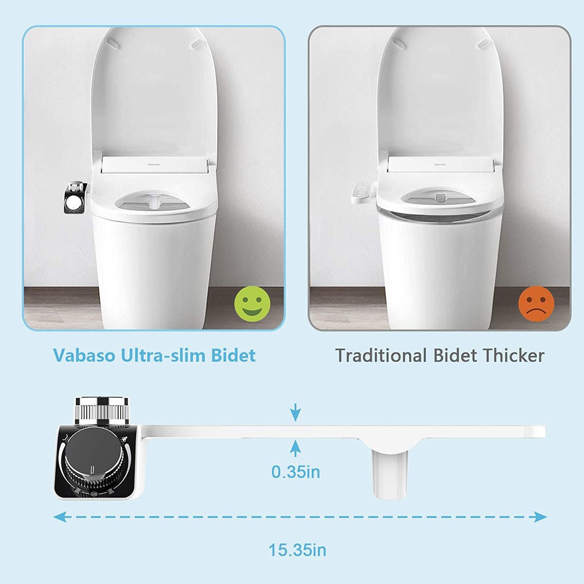 🔥[Unplugged ]Smart Toilet Seat Hot And Cold Dual Jet Flusher