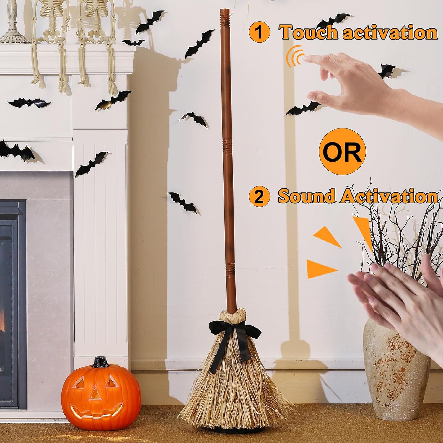🧙‍♀️Last Day Sale - 70% OFF🪄Floating Witch's Broom –Haunted Dancing Broom🎉