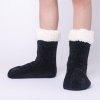 Women Fleece-Lined Non-Slip Thermal Slippers Socks