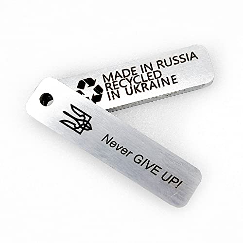 (🎄EARLY CHRISTMAS SALE - 50% OFF) 🎁Keychain Made from Downed Russian Combat Tank T72 from Battlefield of Ukraine (BUY 2 SAVE 10%)