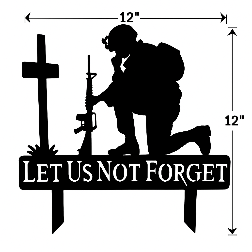 🎖️July 4th Flash Sale: 50% OFF Sitewide! 💕Handmade Memorial Metal Plaque For Soldiers