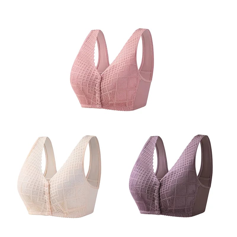 🎁LAST DAY 45% OFF🎁Plus Size Cotton Front Button Bra