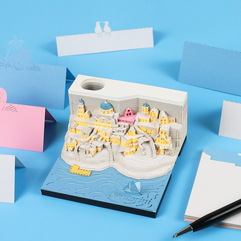 🏰3D Sticky Note Paper Sculpture