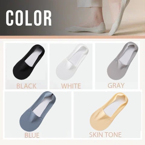 🔥BUY 3 SAVE 49%🔥Invisible Non-slip Ice Silk Socks & Never Fall Off